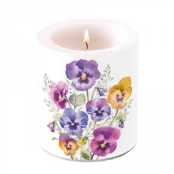 Ambiente Gyertya Pansies tvilgts kzepes