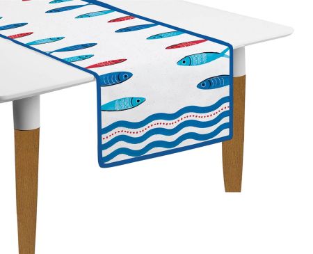 easylife Asztali fut  45x140cm Sardine’s Party 2db-os szett