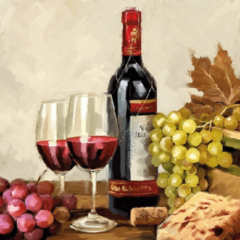 Ambiente Szalvta papr 20db-os Wine&Grapes