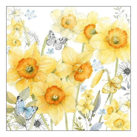 Ambiente Szalvta papr 20db-os Classic Daffodils