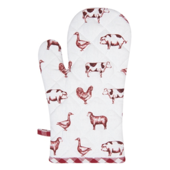 Clayre&eef Ednyfog keszty Country Life Animals piros