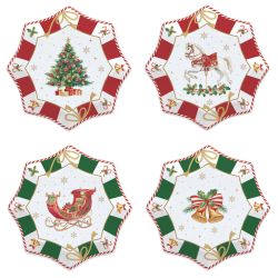  easylife Karcsonyi csillag alak desszertes tnyr Christmas Tale 4db-os szett dszdobozban