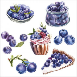  Ambiente Szalvta papr 20db-os Blueberries