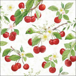  Ambiente Szalvta papr 20db-os Fresh Cherries