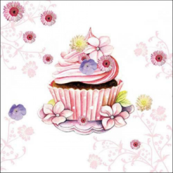  Ambiente Szalvta papr 20db-os Decorated Cupcake