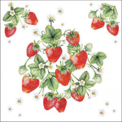  Ambiente Szalvta papr 20db-os Bunch Of Strawberries