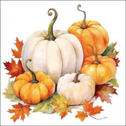  Ambiente Szalvta papr 20db-os Pumpkin Season