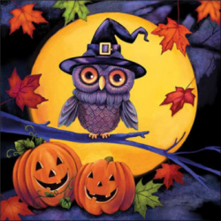  Ambiente Szalvta papr 20db-os Halloween Owl
