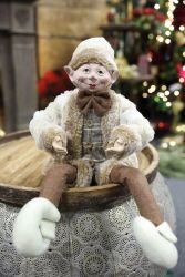 Kreatv Karcsonyi ELF szrs kabtban bzs-barna-szrke