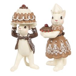  Clayre&eef Karcsonyi figura egrkk stivel 2db-os