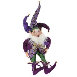  Kreatv Karcsonyi Elf bohc sapkban lila 65cm