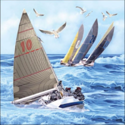  Ambiente Szalvta papr 20db-os Sailboats