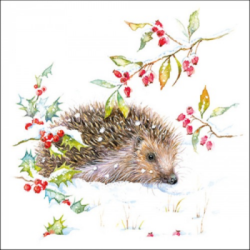  Kreatv Szalvta papr 20db-os Hedgehog in Winter