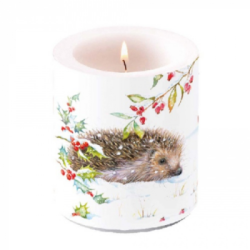  Ambiente Gyertya Hedgehog in Winter tvilgts kzepes