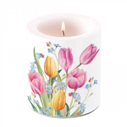  Ambiente Gyertya Tulips Bouquet tvilgts kzepes