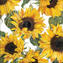  Ambiente Szalvta papr 20db-os Sunflowers Blossoming