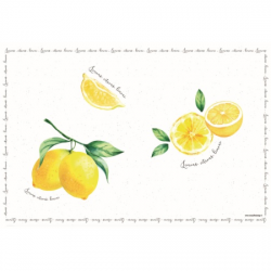 Tányéralátét PVC Amalfi citromos