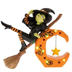  Kreatv Halloweeni vidm boszorkny LED-es vilgtssal