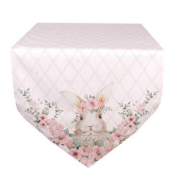  Clayre&eef Asztali fut 50x160cm Floral Easter Bunny