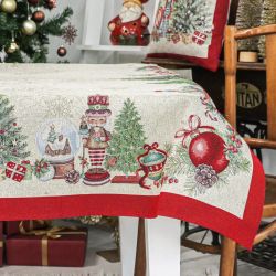  Kreatv Karcsonyi tert 137x240cm Magic Nutcracker ezst lurex