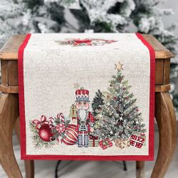  Kreatv Karcsonyi fut 44x140cm Magic Nutcracker ezst lurex