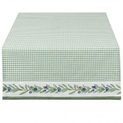  Clayre&eef Asztali fut Olive Garden 50x140cm