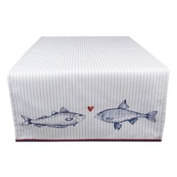  Clayre&eef Fut 50x140cm Sun Sea and Fish