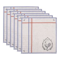  Clayre&eef Szalvta textil 6db-os Rooster Square