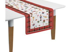  easylife Karcsonyi asztali fut Vintage Nutcrackers 2db-os